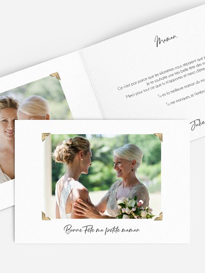 Carte de correspondance Photo encadrée