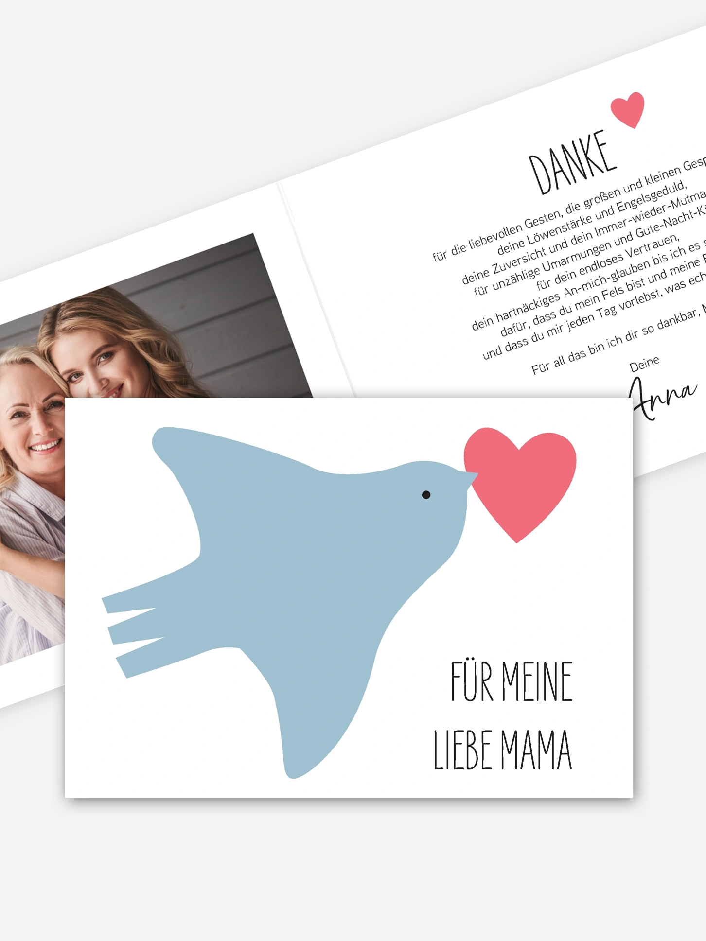 Grußkarte Liebe für Mama