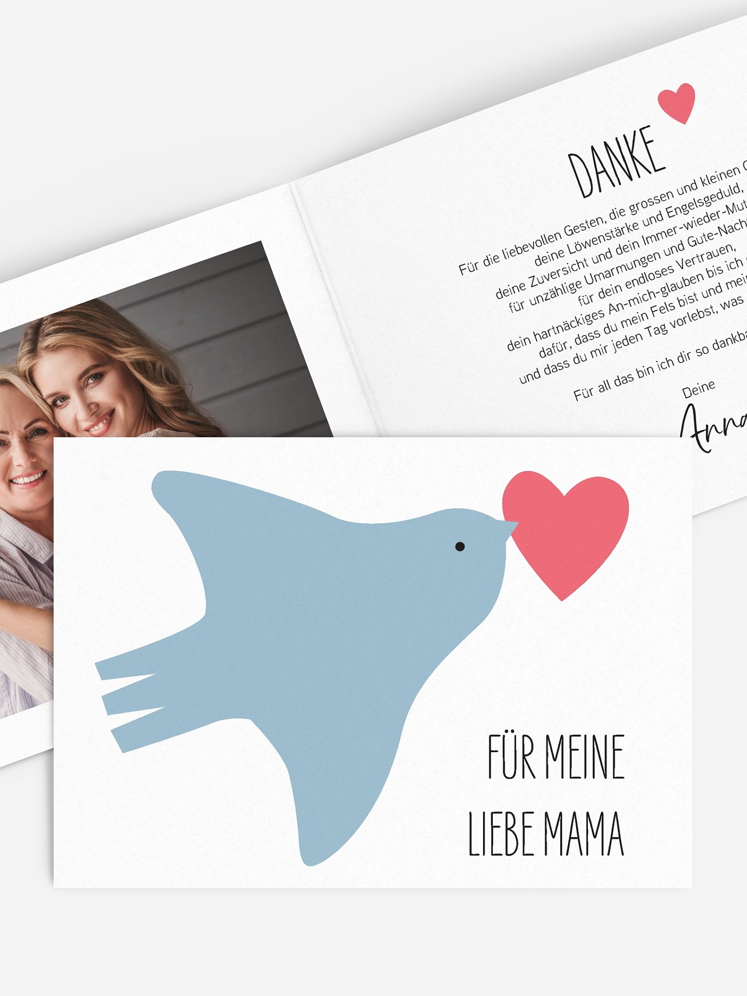 Grußkarte Liebe für Mama