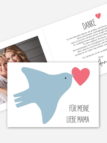 Grußkarte Liebe für Mama