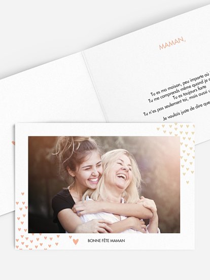 Carte de correspondance Envolée de coeurs