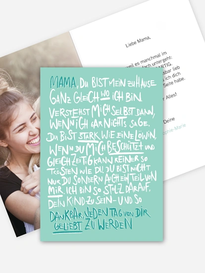 Grußkarte Liebeserklärung