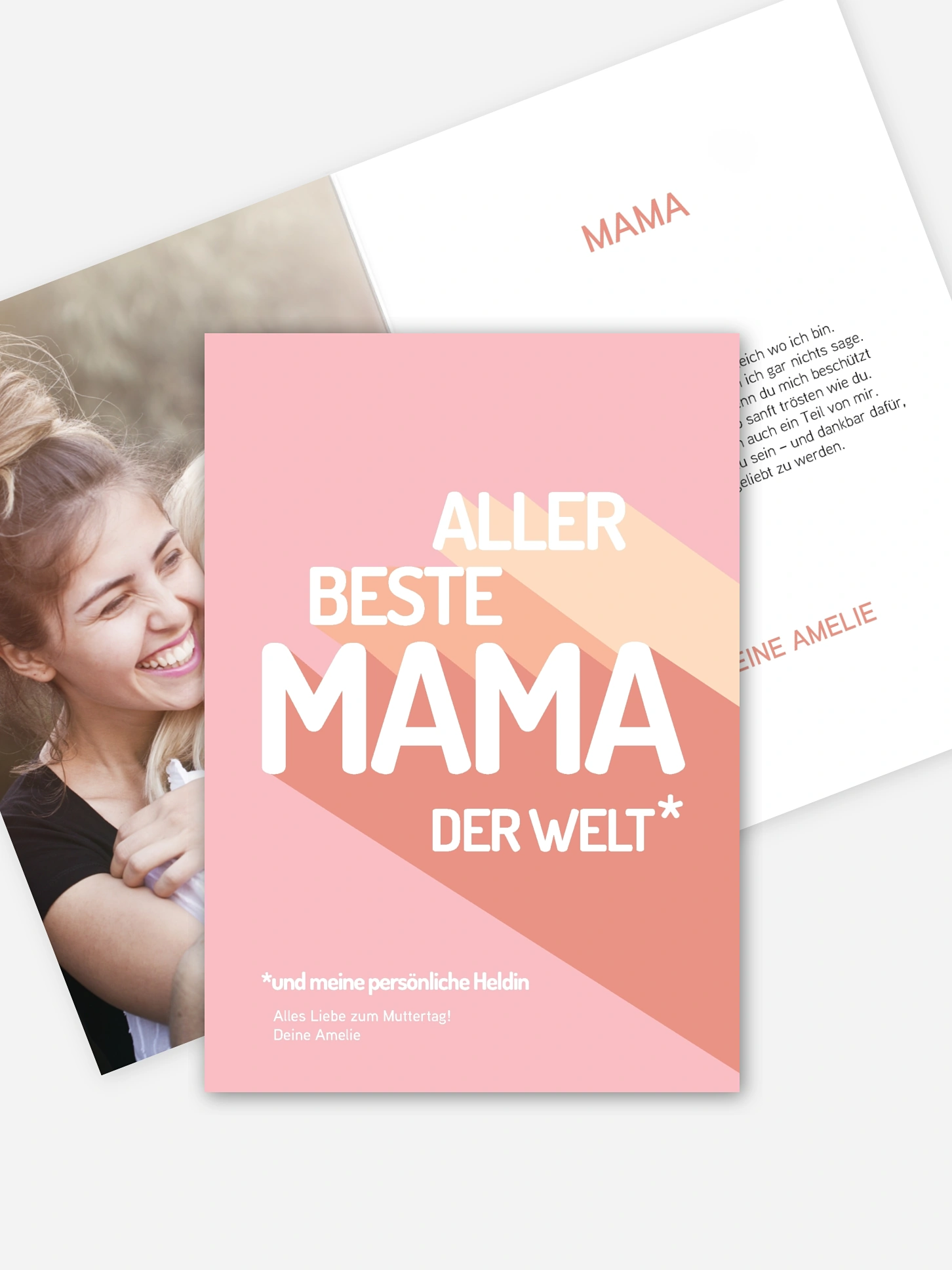 Karte zum Muttertag Retro