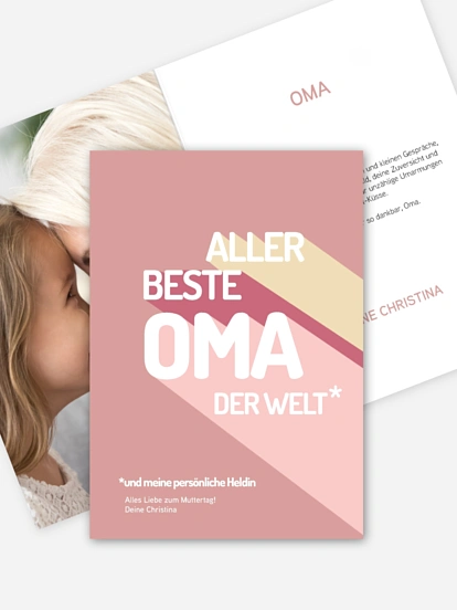 Karte zum Muttertag Retro