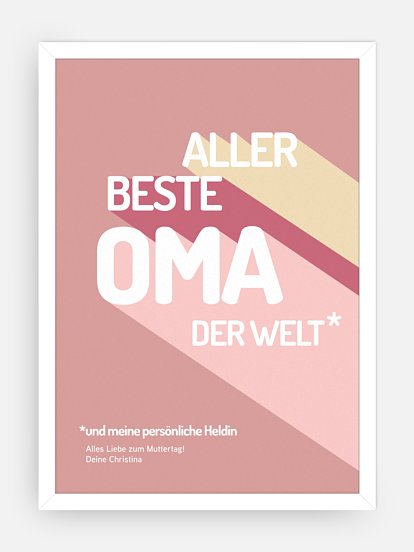 Poster Muttertag Retro