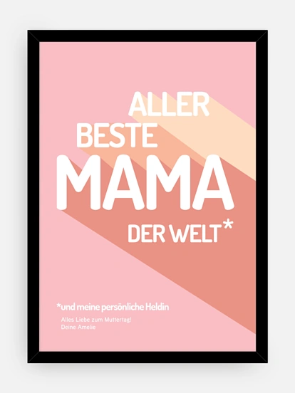 Poster Muttertag Retro