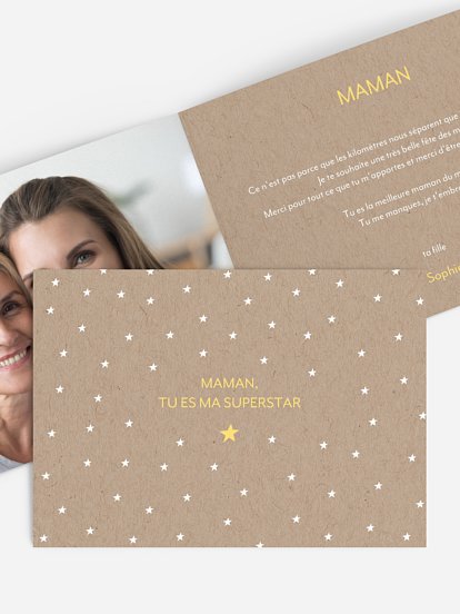 Carte de correspondance Superstar