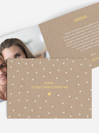 Grußkarte Superstar