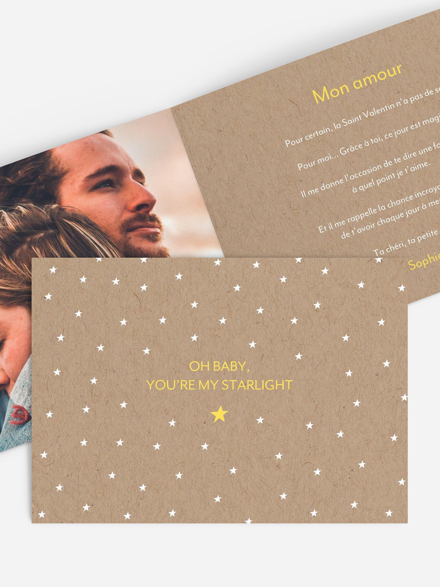 Carte Saint Valentin Superstar