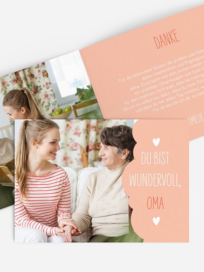 Grußkarte Wundervoll