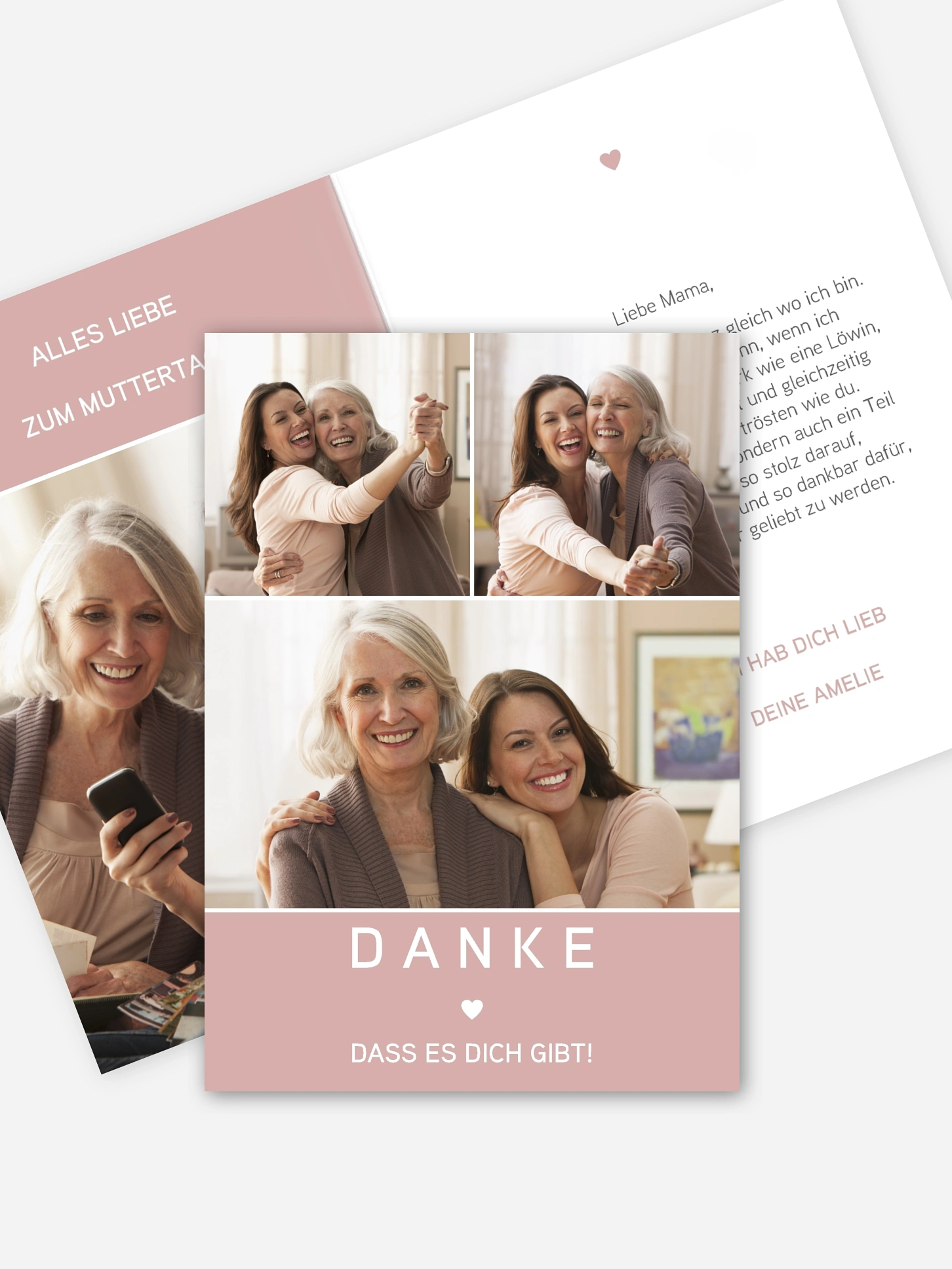 Karte zum Muttertag French Rose