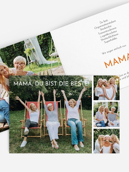 Karte zum Muttertag Liebste Fotos