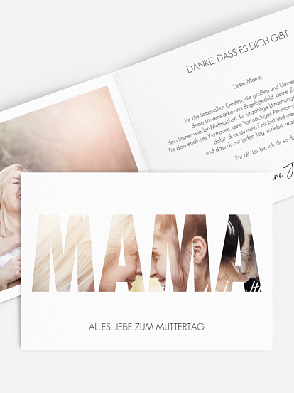 Karte zum Muttertag Bild für Mama