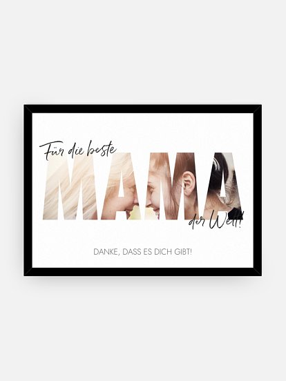Poster Muttertag Bild für Mama