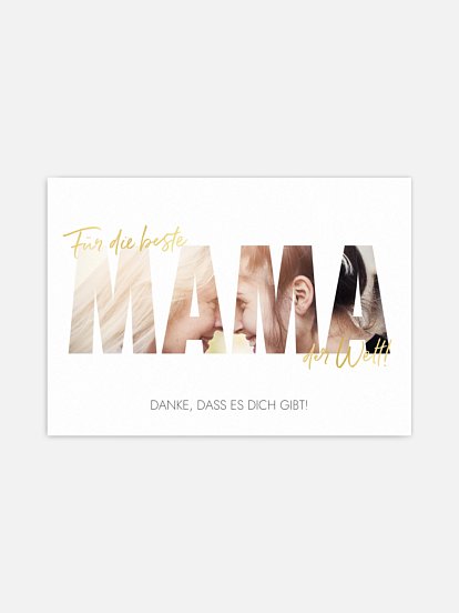 Poster Muttertag Bild für Mama