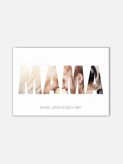 Poster Muttertag Bild für Mama
