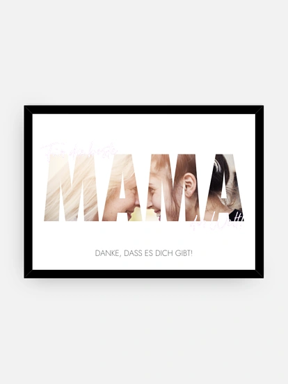 Poster Muttertag Bild für Mama