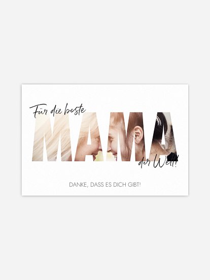 Poster Muttertag Bild für Mama