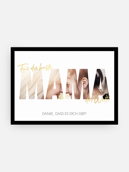 Poster Muttertag Bild für Mama