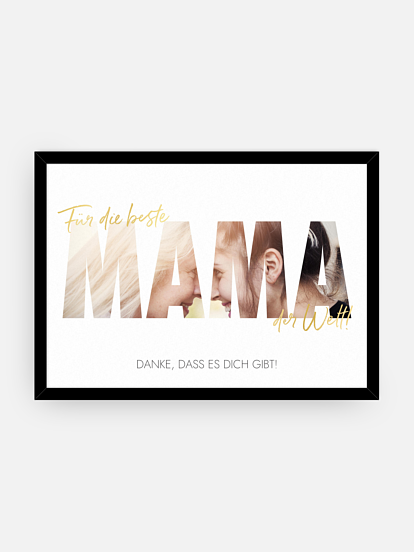 Poster Muttertag Bild für Mama