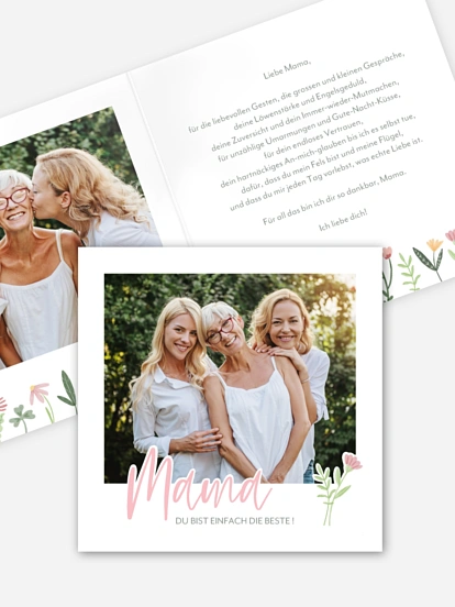 Karte zum Muttertag Just Lucky