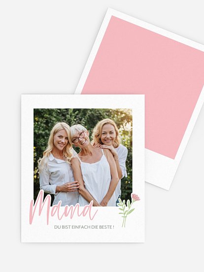 Retro Bilder Muttertag Just Lucky