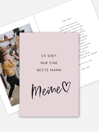 Karte zum Muttertag Meine Mama