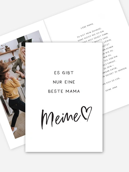 Karte zum Muttertag Meine Mama