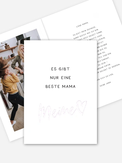 Karte zum Muttertag Meine Mama