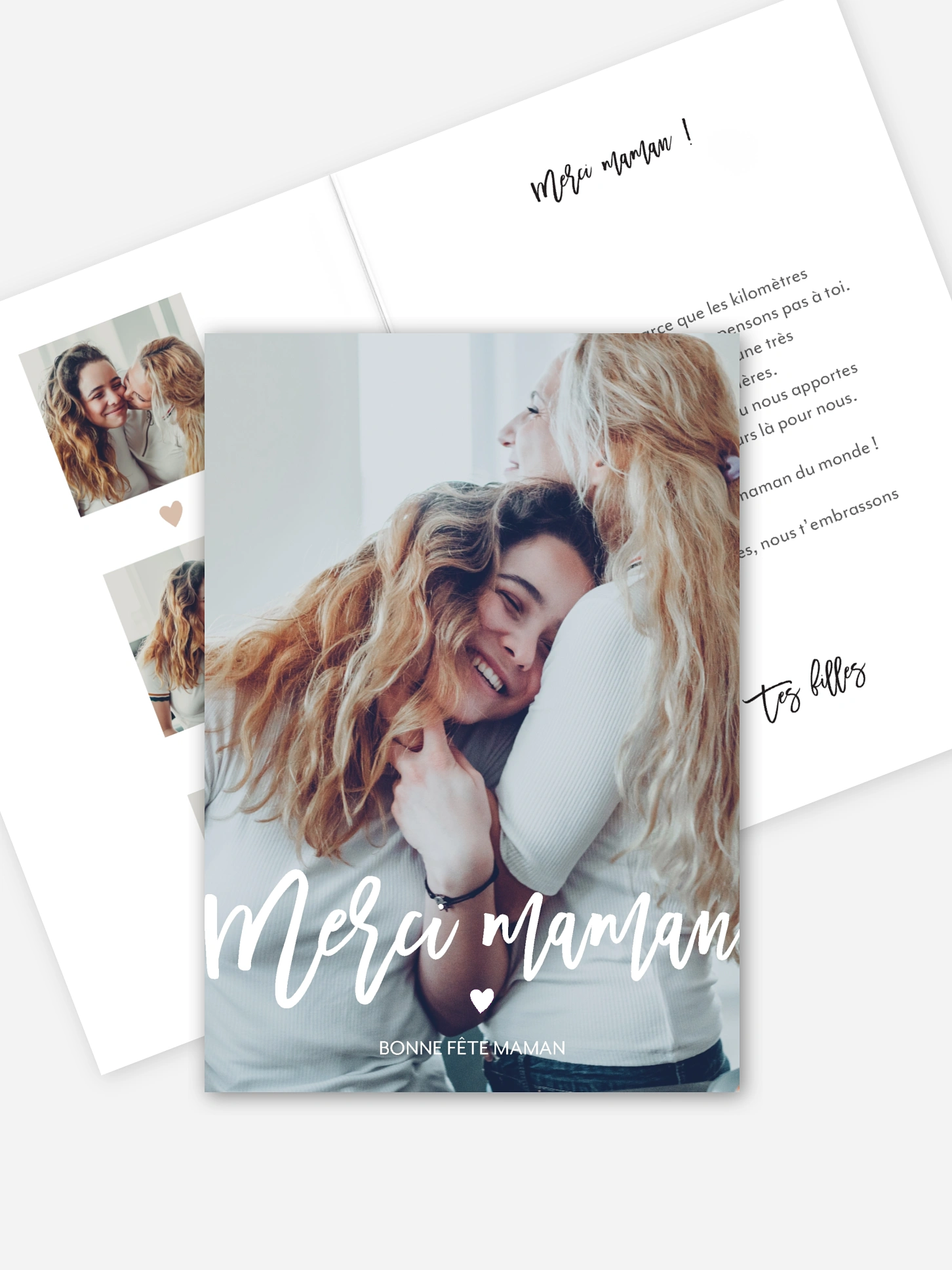 Carte fête des mères Un coeur pour toi