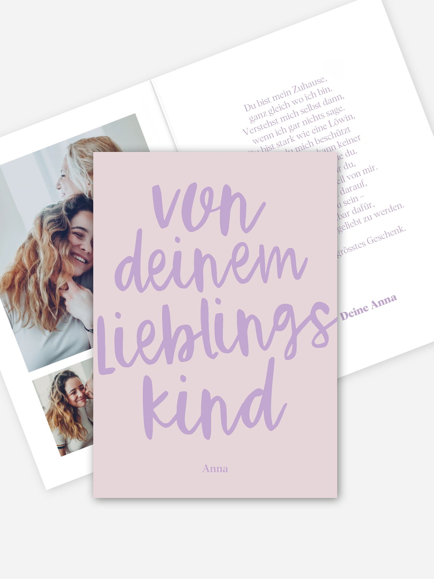 Karte zum Muttertag Lieblingskind