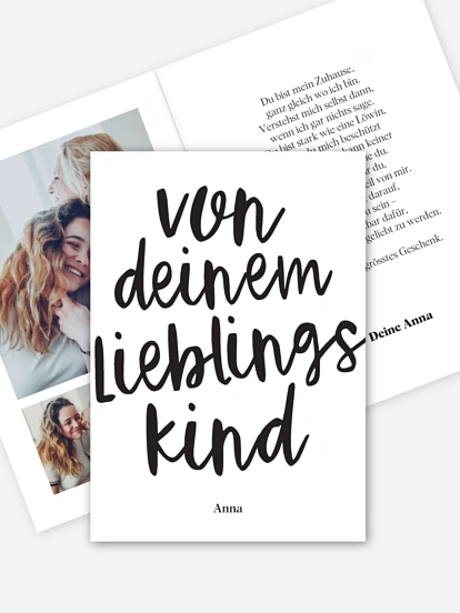 Karte zum Muttertag Lieblingskind