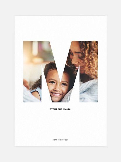 Poster Muttertag Letter