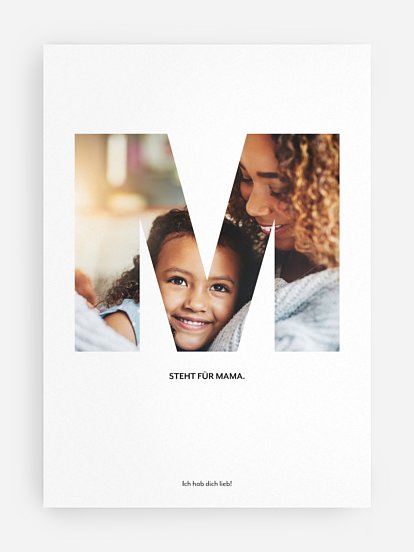 Poster Muttertag Letter