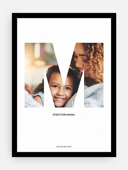 Poster Muttertag Letter