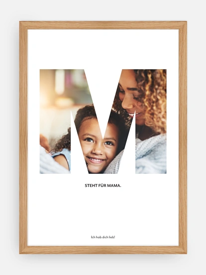 Poster Muttertag Letter