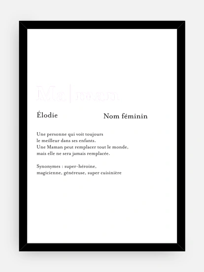 Affiche fête des mères Définition