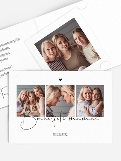 Carte fête des mères Photos du bonheur