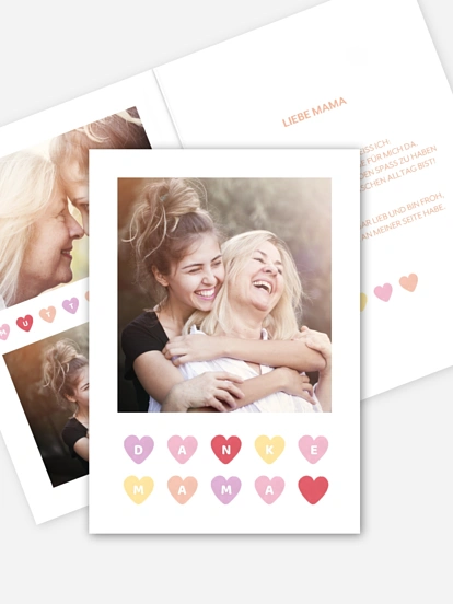 Karte zum Muttertag Brauseherz