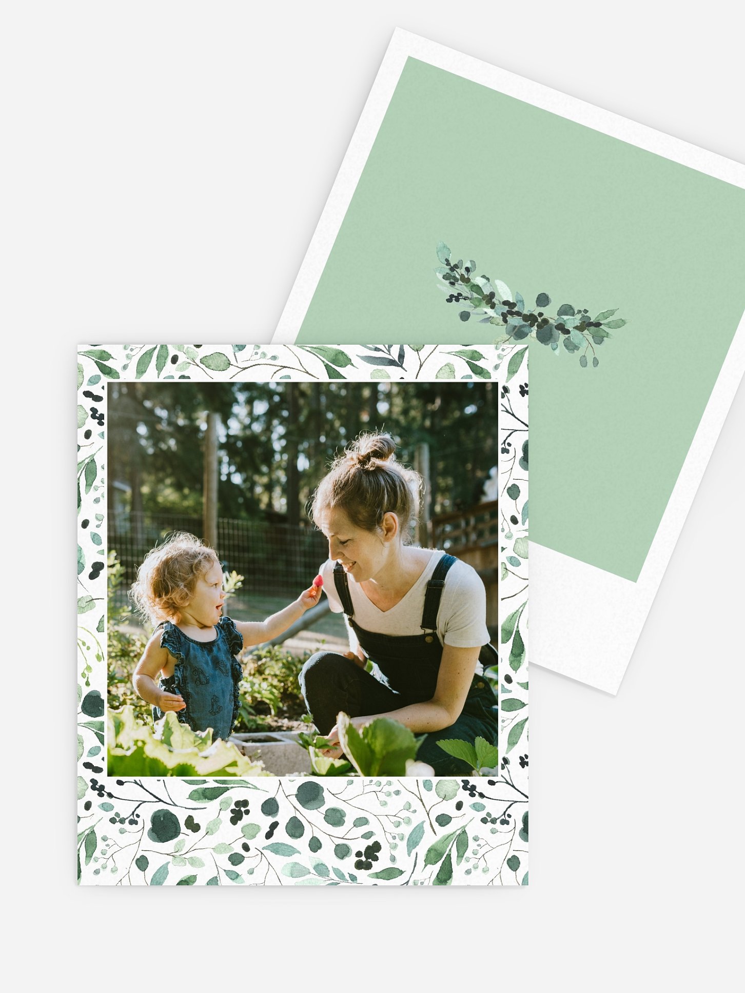 Retro Bilder Muttertag Greenery Greetings
