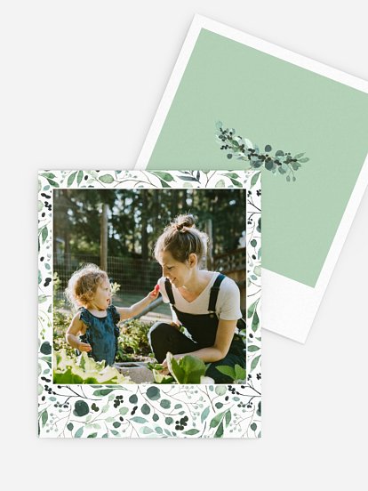 Retro Bilder Muttertag Greenery Greetings