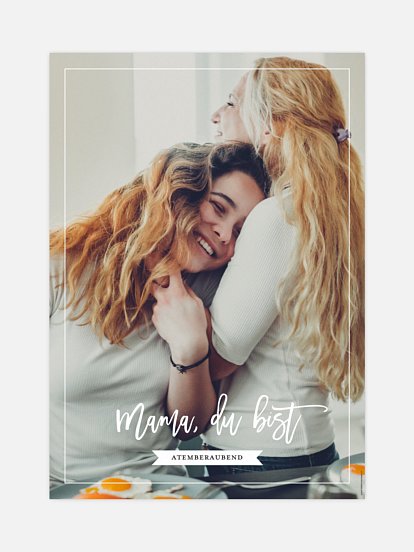 Poster Muttertag Du bist...