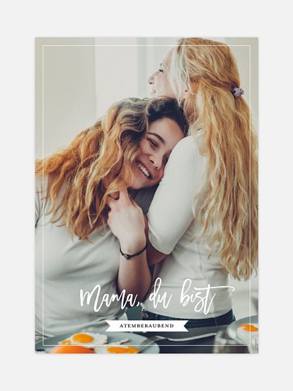 Poster Muttertag Du bist...
