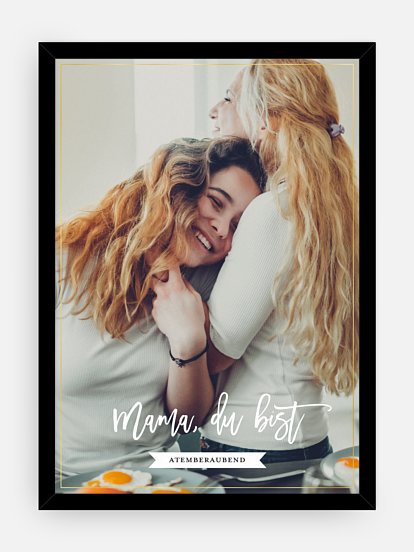 Poster Muttertag Du bist...