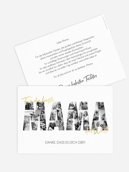 Karte zum Muttertag Bilder für Mama