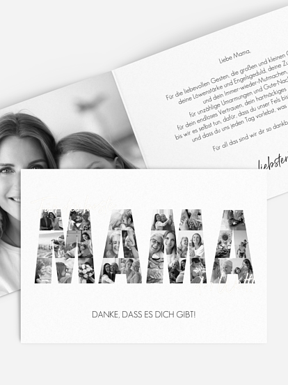 Karte zum Muttertag Bilder für Mama