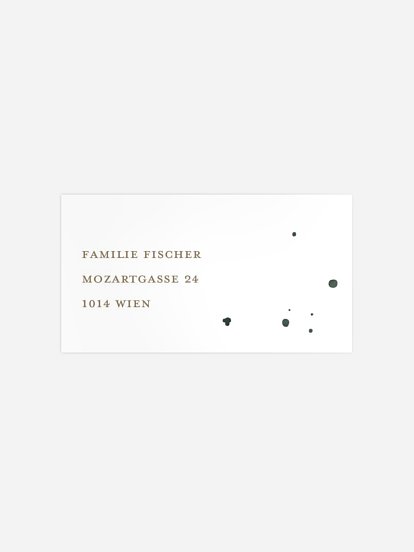 Empfängeraufkleber Weihnachten Classic Tree Kraftpapier