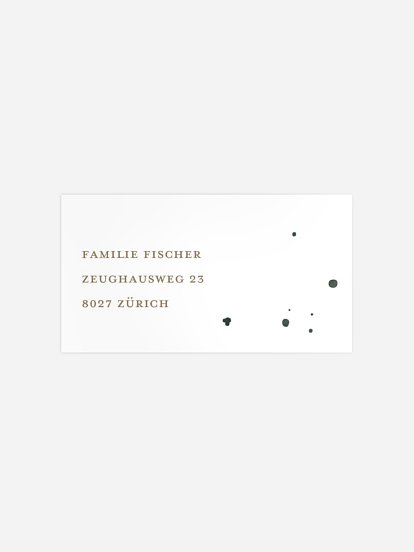 Empfängeraufkleber Weihnachten Classic Tree Kraftpapier