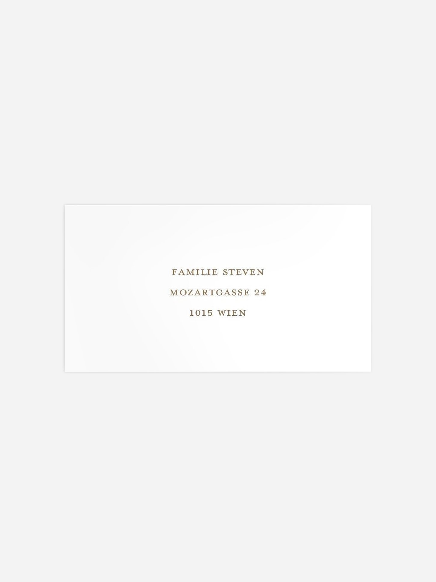 Empfängeraufkleber Weihnachten Winter Lettering Kraftpapier