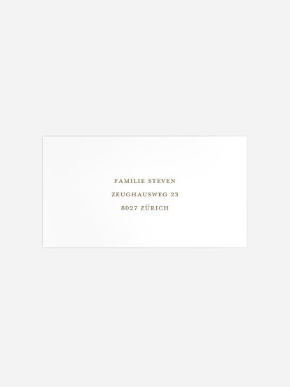 Empfängeraufkleber Weihnachten Winter Lettering Kraftpapier